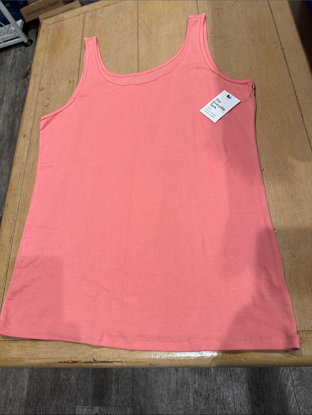 Sonoma Everyday Tank Scoop Neck Tank Top in Coral Pink XL